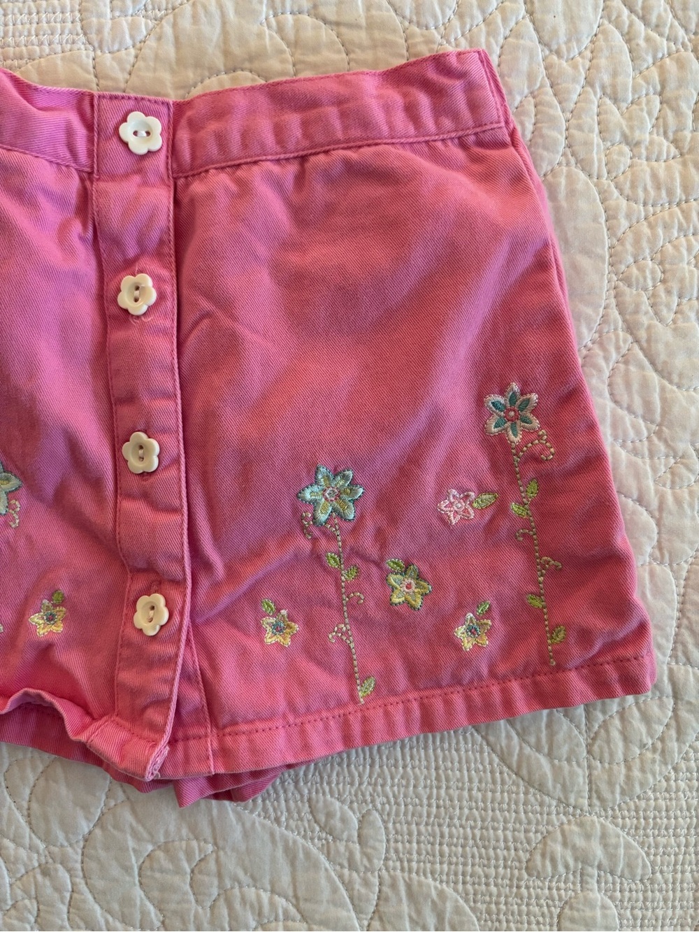 Vintage Kids Headquarters Pink Elastic-Waist Scooter Skirt